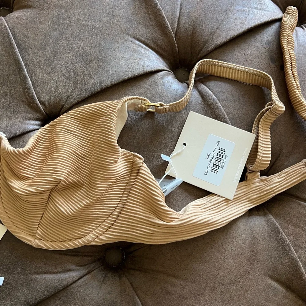 Tan Ribbed Bikini Set - Picture 3 of 4
